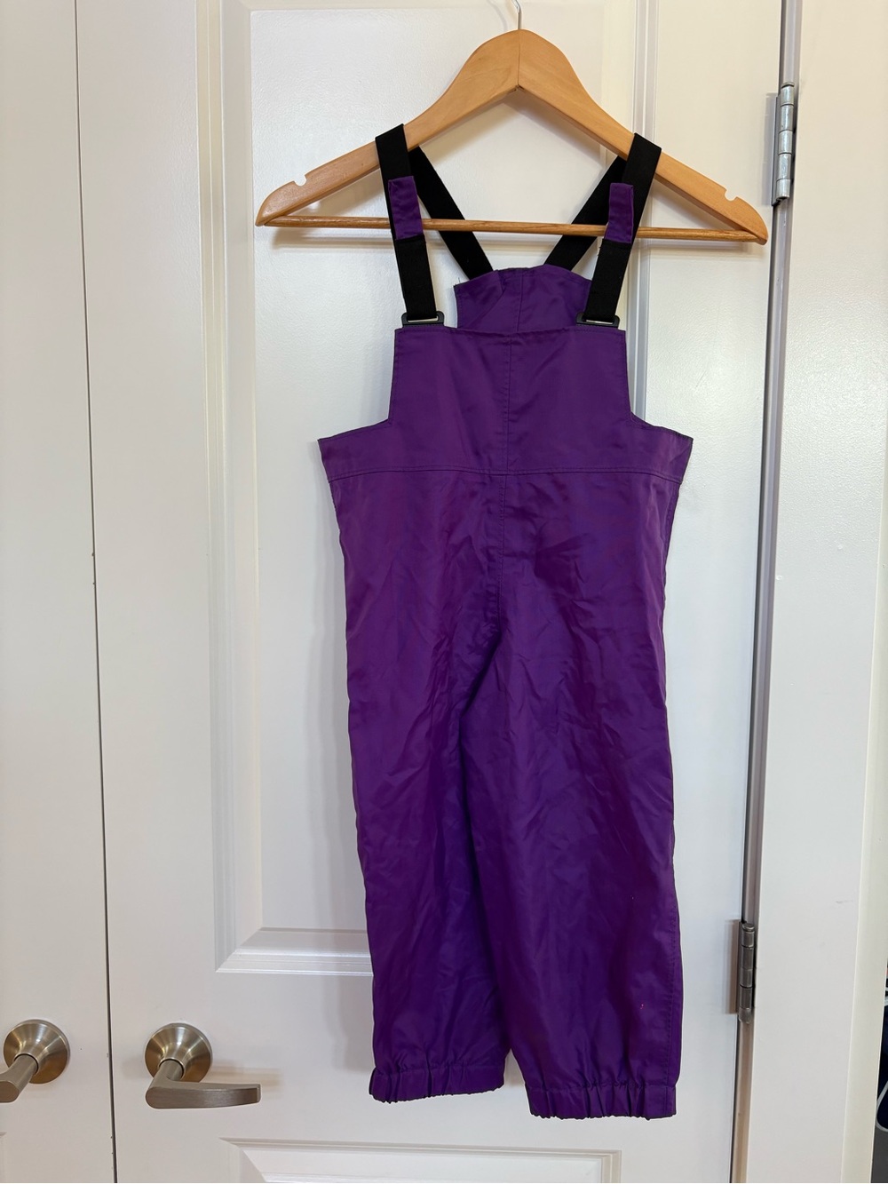 MEC Vintage Kids Purple Waterproof Rain Splash Pants 4T Overalls
